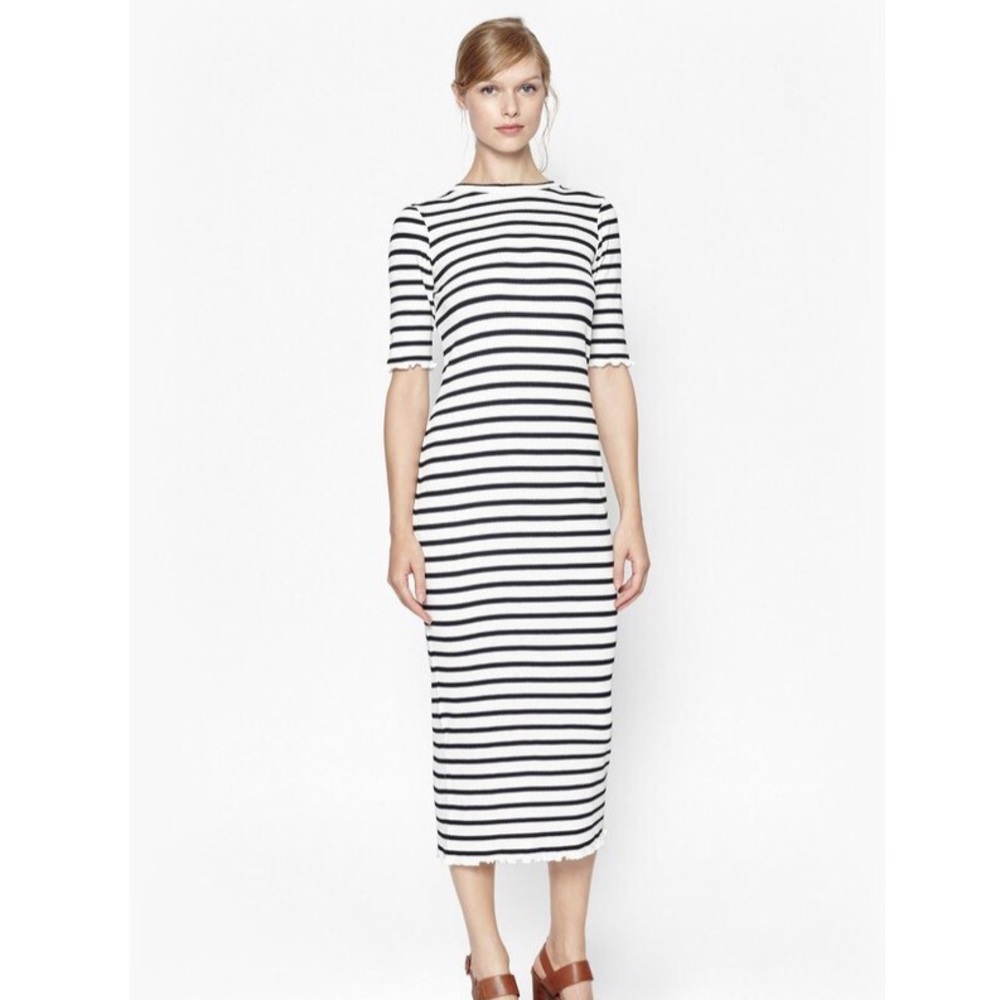 FRENCH CONNECTION Bodycon Striped Dress